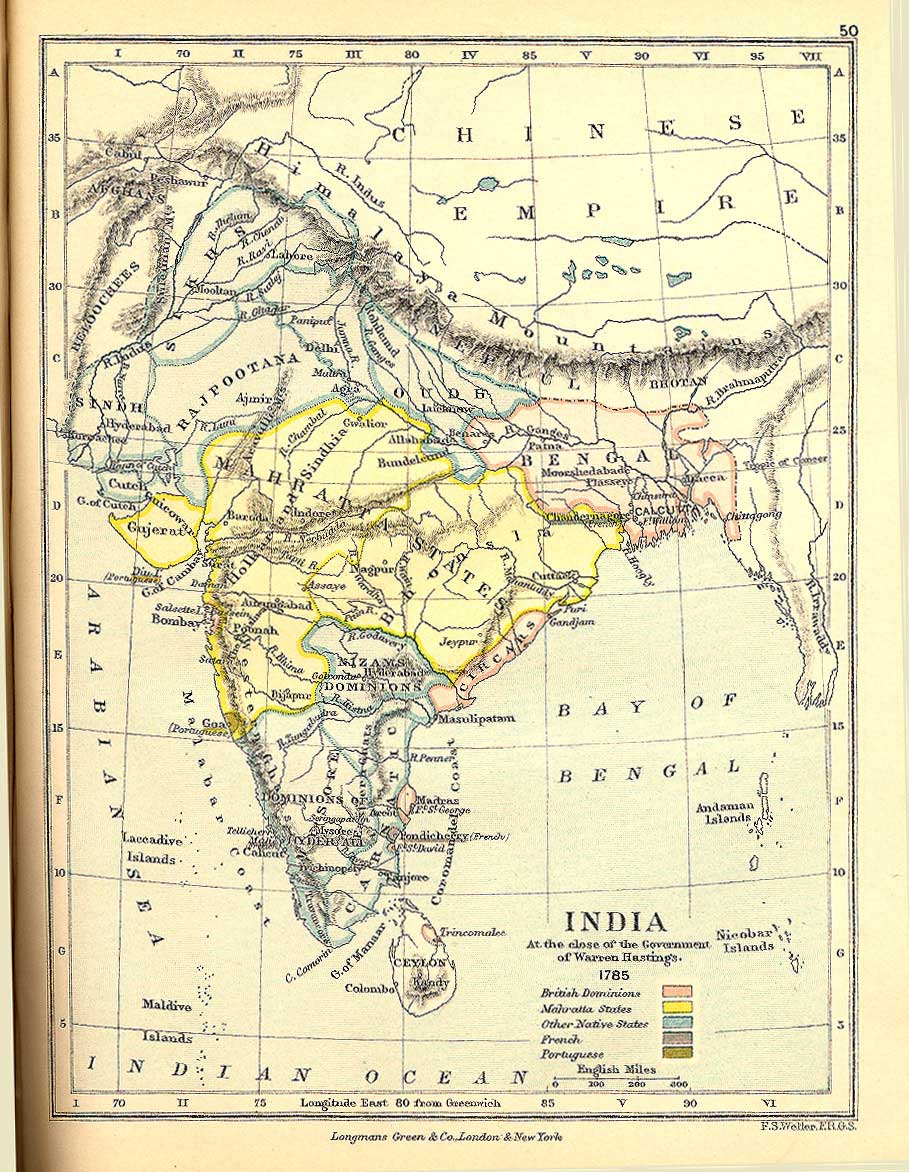 India in 1785 « Tornos India